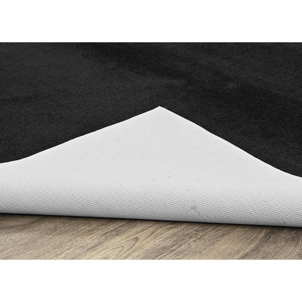 Black 6 ft. x 9 ft. Bathroom Carpet B675