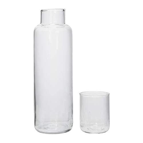Recycled Glass Set of 2 Decanter I9825