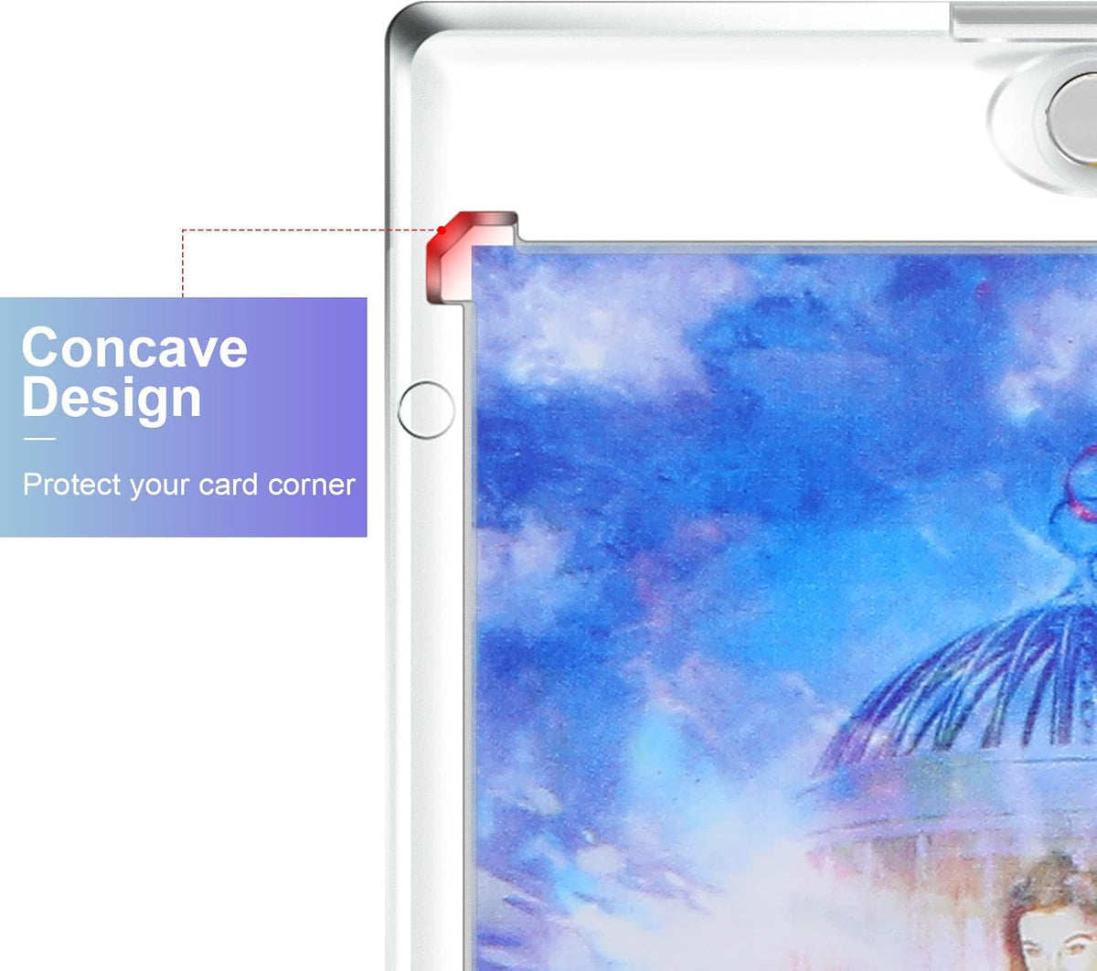 10 Pc Magnetic Card Holder Clear Display Card Protector Q4797