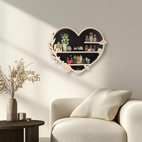 LED Mushroom Floating Shelves Crystal Shelf Display R184771
