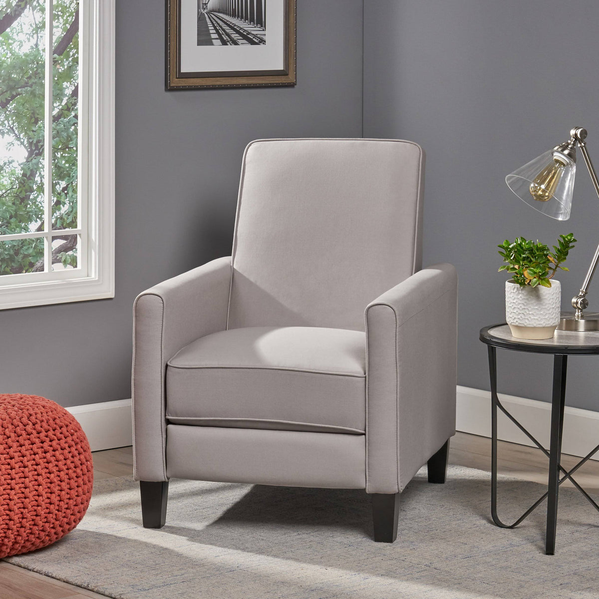 Grey Fabric Club Chair A9464