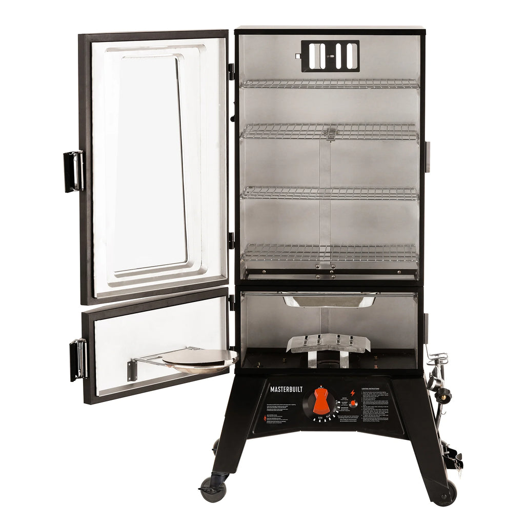 40-inch Propane Smoker with Window in Black L67158