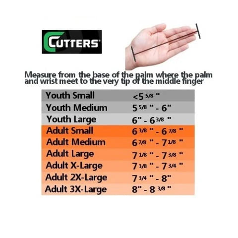 Football Receiver Glove with Silicone Grip, Adult S/M, Black G876655