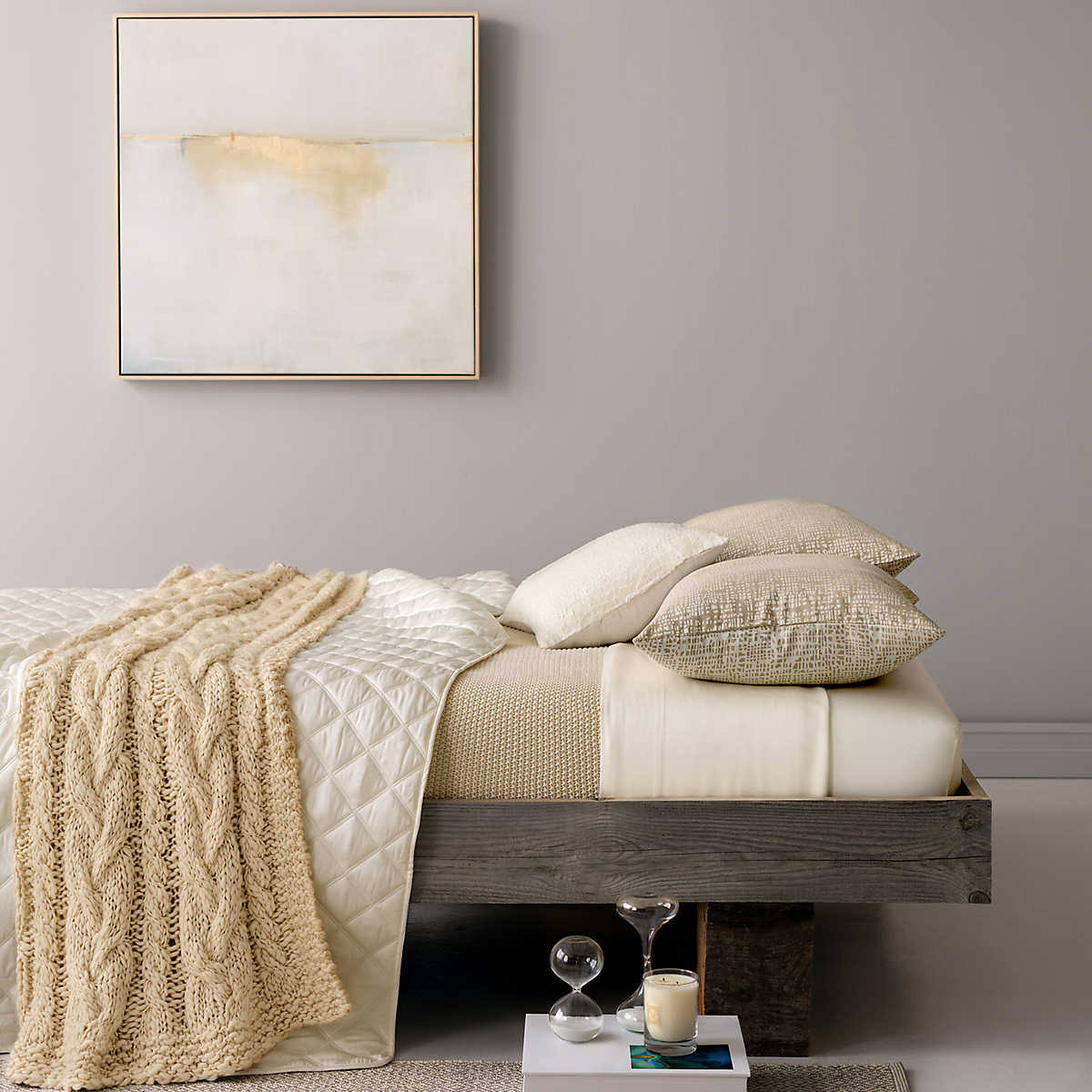 Ivory Quilted Coverlet P338924