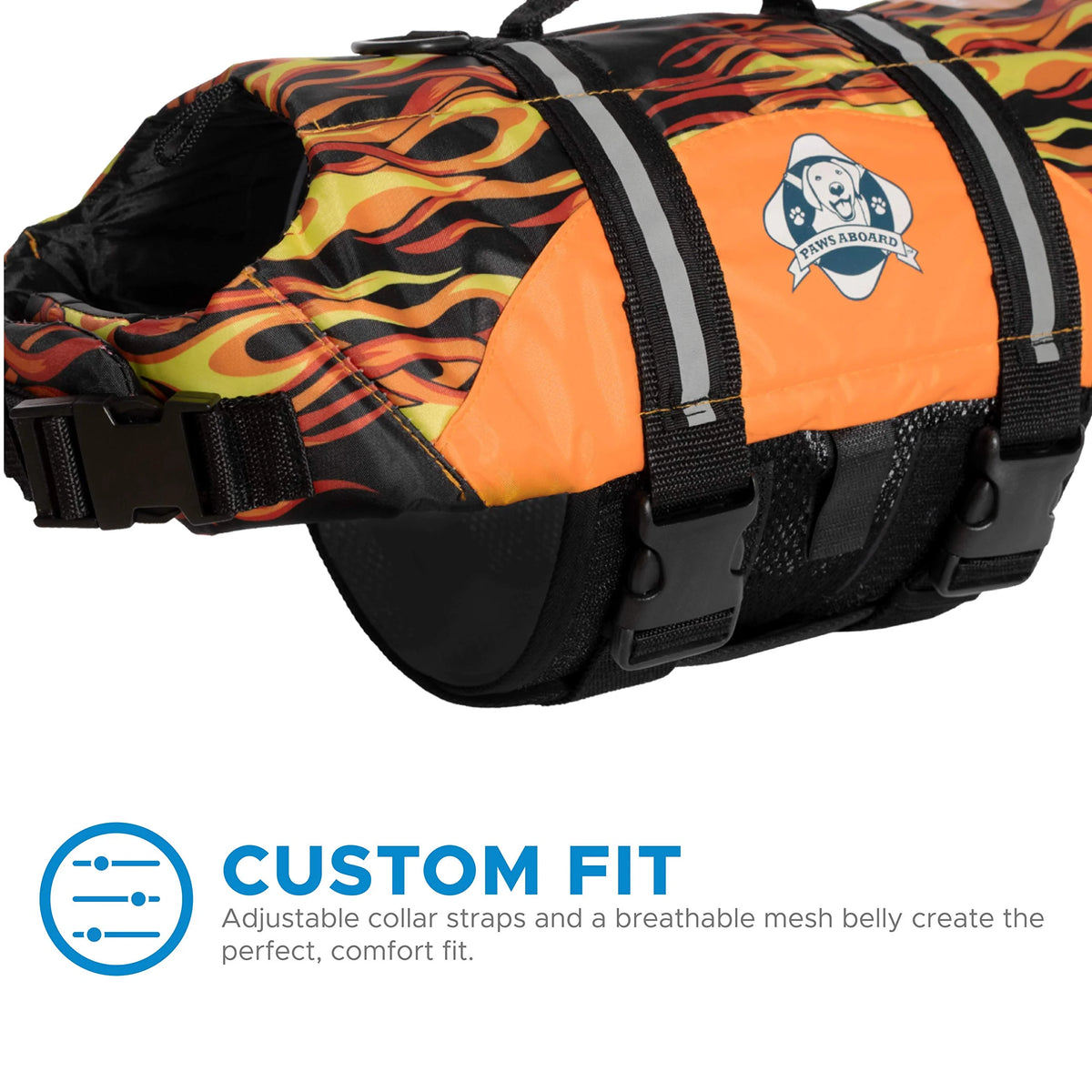 Doggy Life Jacket S Flames R104