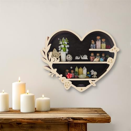 LED Mushroom Floating Shelves Crystal Shelf Display R184771