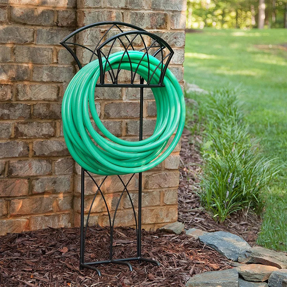 Steel Water Hose Stand with Storage H783909