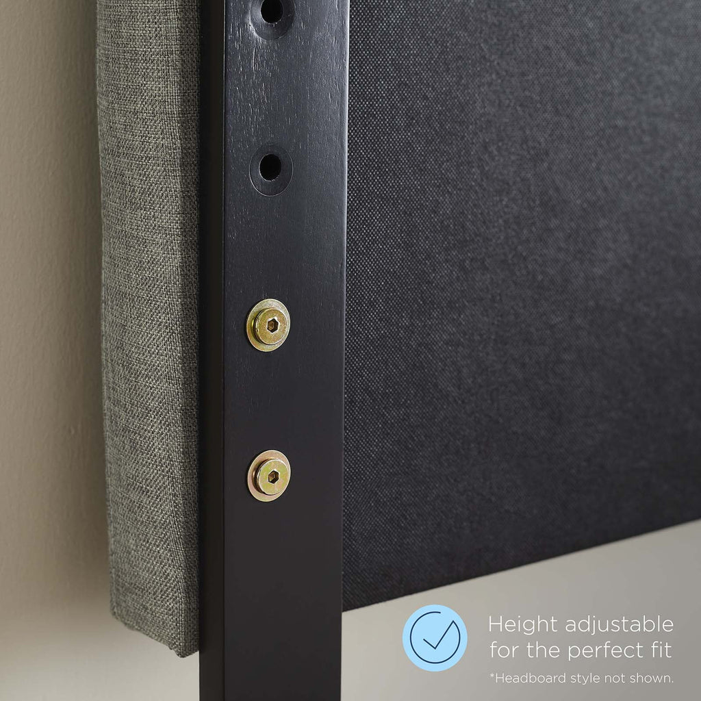 Tufted Twin Fabric and Wood Headboard P505