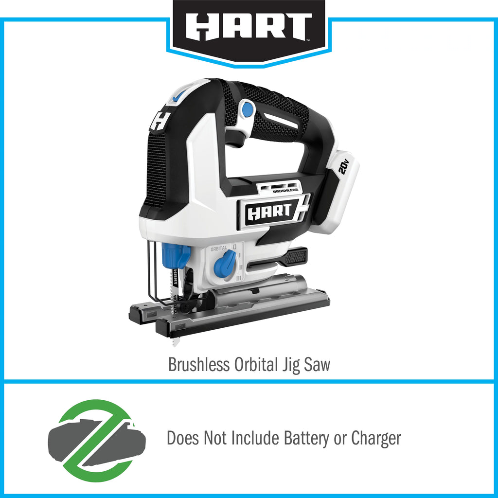 20-Volt Brushless Orbital Jig Saw with 4Ah Battery and Charger X914419