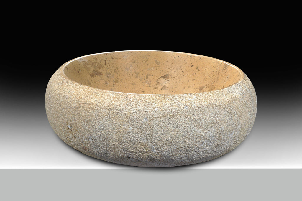 Classic Cream Marble Vessel Sink P5524