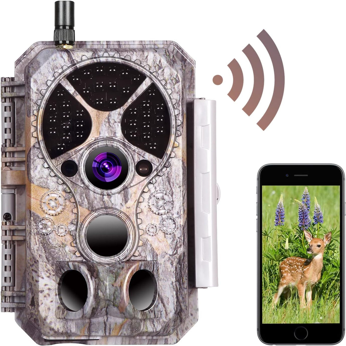 Wireless 32MP 1296P Trail Camera with Night Vision F72721