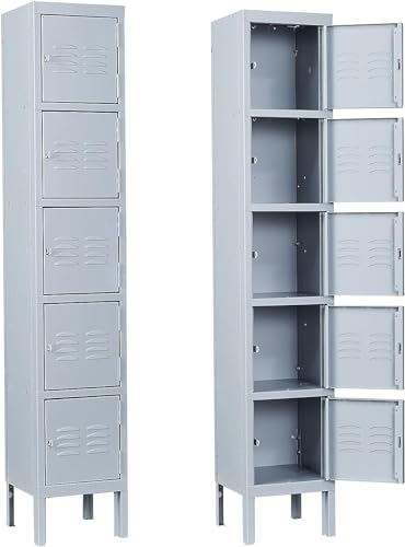 66" Tall Steel Storage Locker with 3 Doors H4629