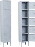 66" Tall Steel Storage Locker with 3 Doors H4629