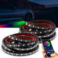 RGB Dimmable Waterproof Car LED Strip Lights Kit Pack of 2 M209