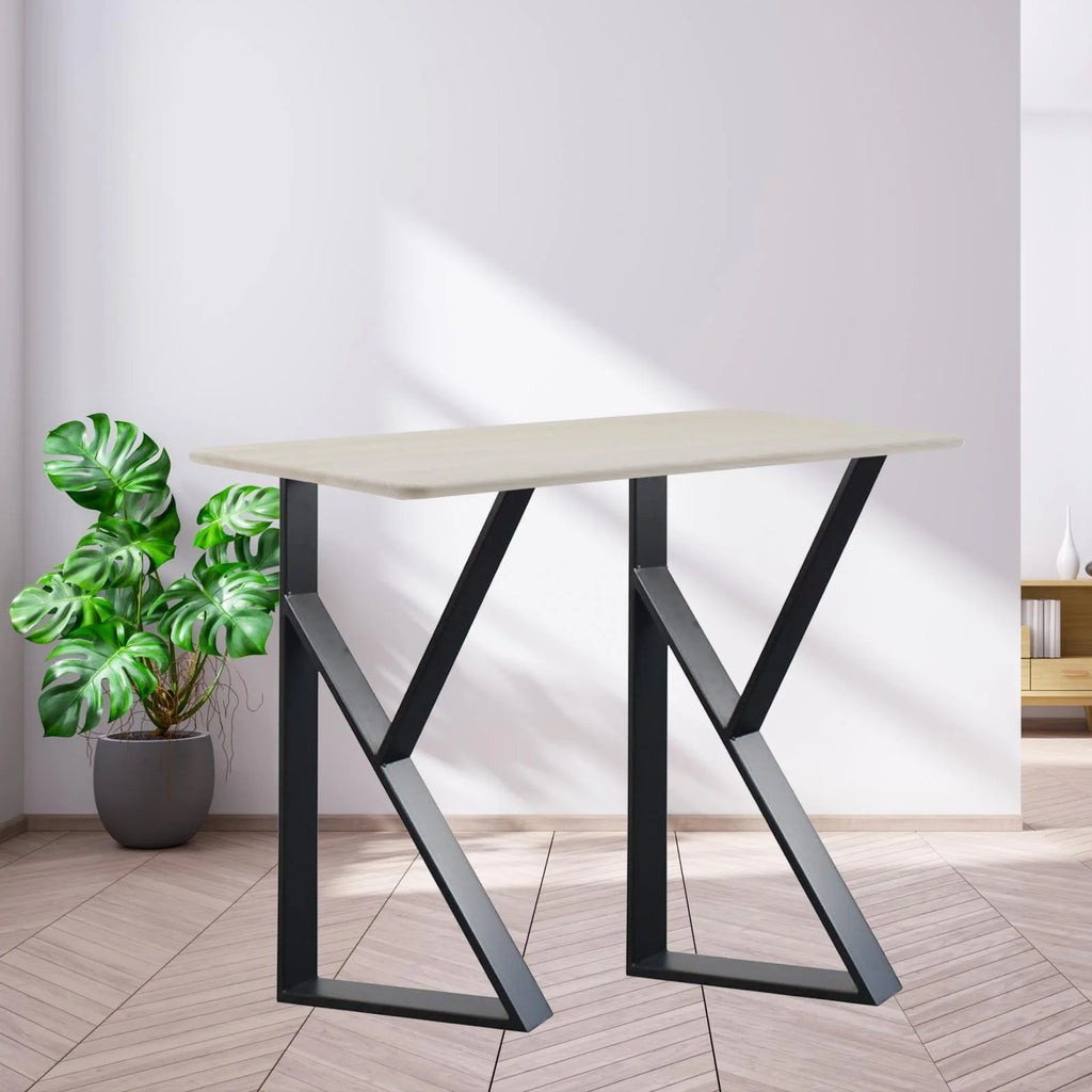 Black Metal Table Legs 2Pcs M424
