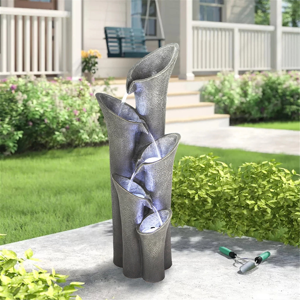 Resin Fountain with LED Light Y714