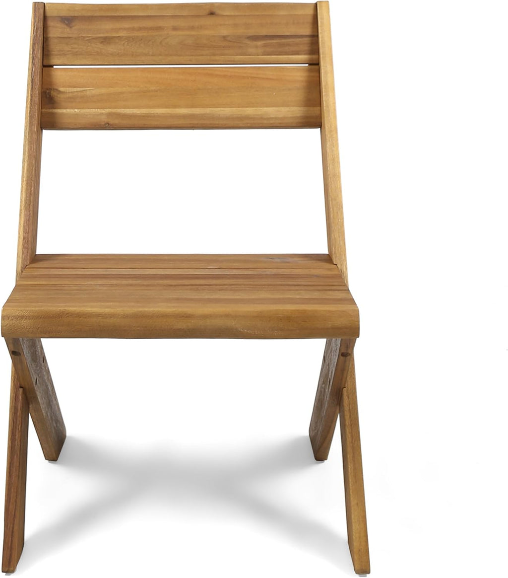 Acacia Wood Chairs Set of 2 V868899