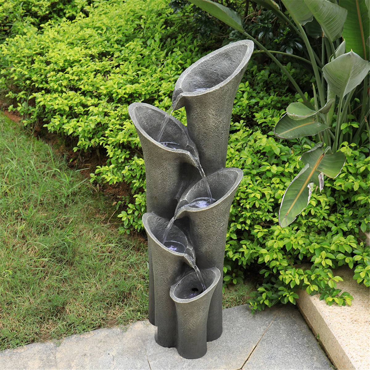 Resin Fountain with LED Light Y714