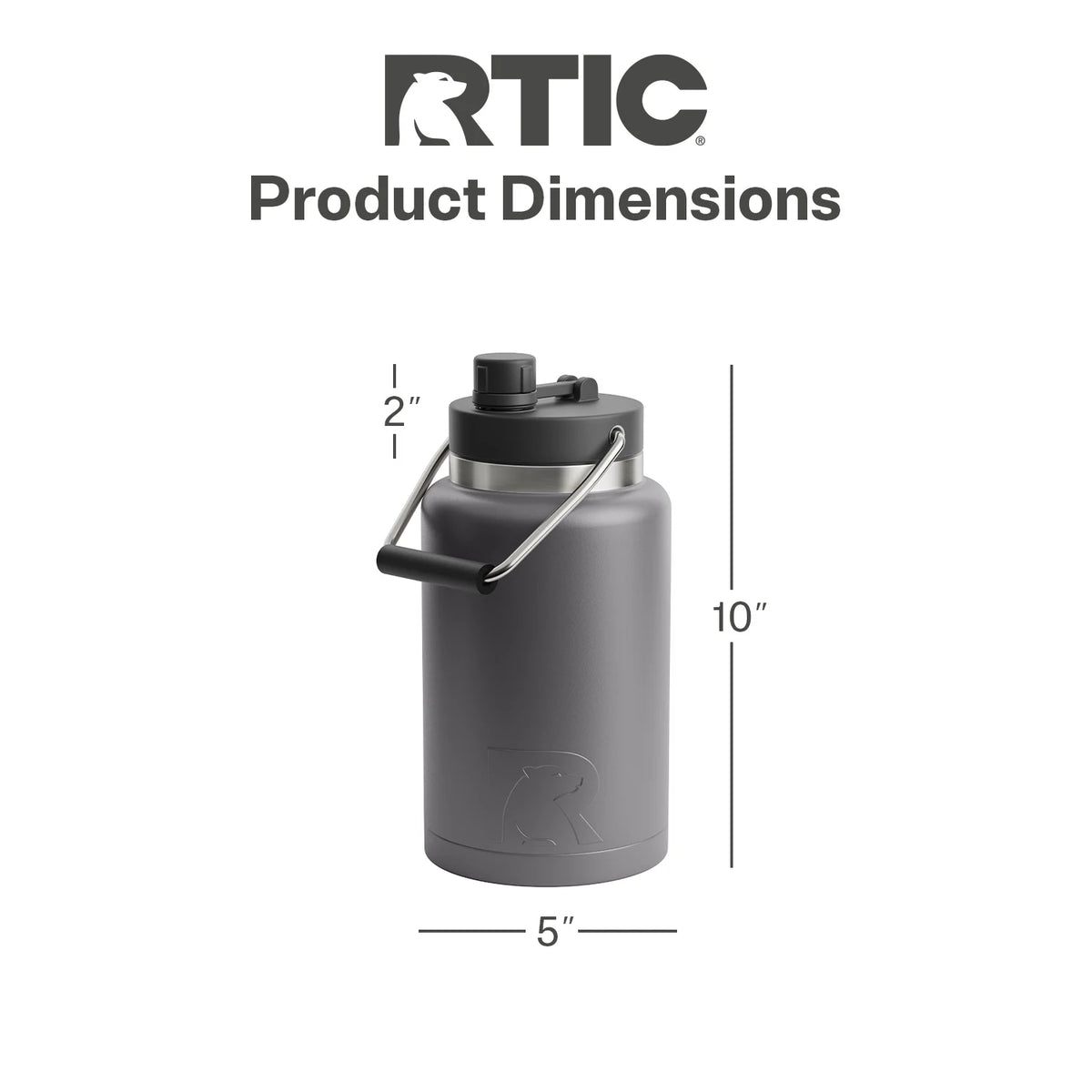 Half Gallon Stainless Steel Insulated Jug V421