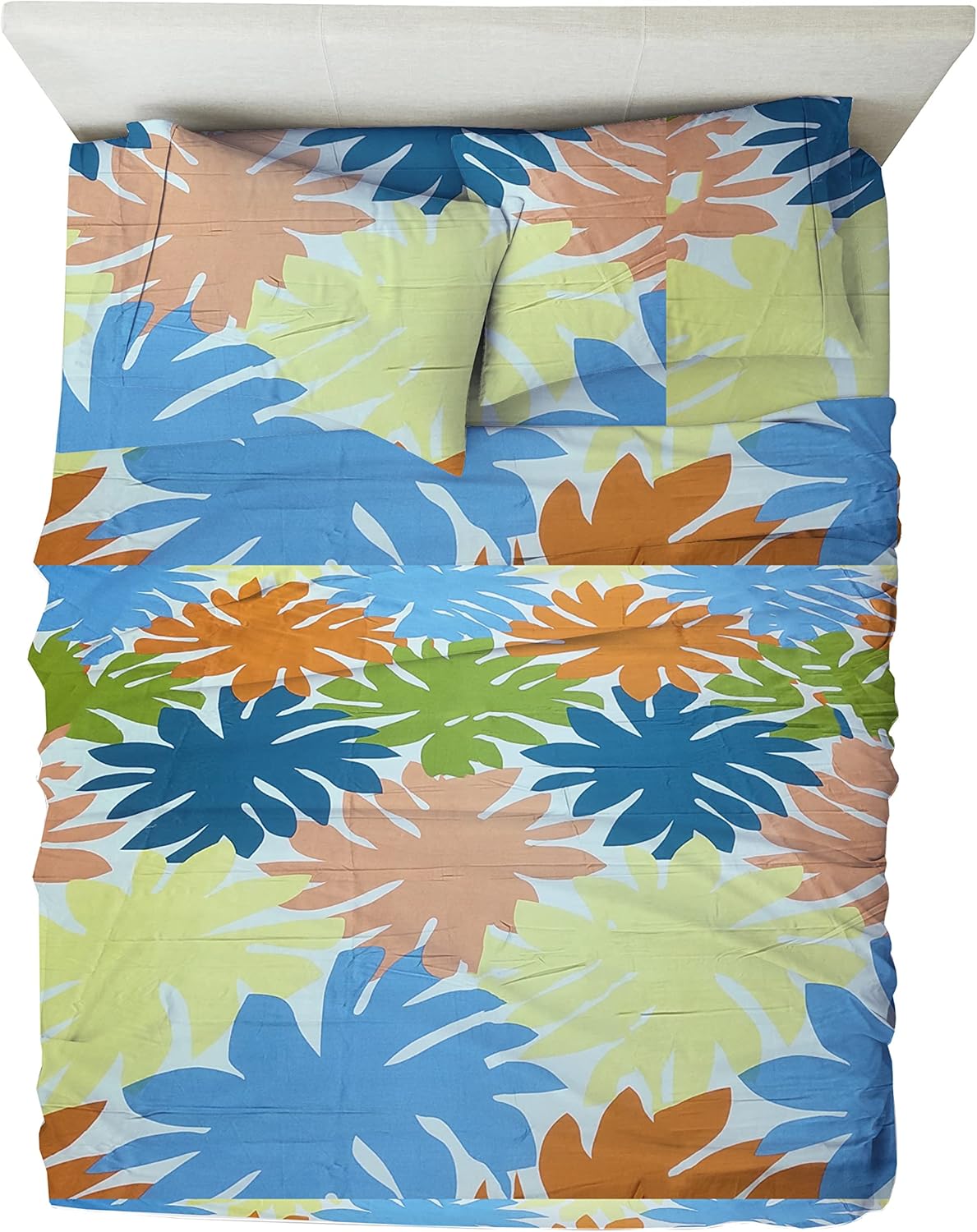 Ivory California King Size 4 Pcs Bed Sheets Set T70419