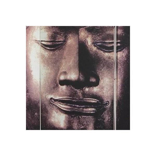 6 ft Tall Double Sided Buddha Canvas Room Divider W2481