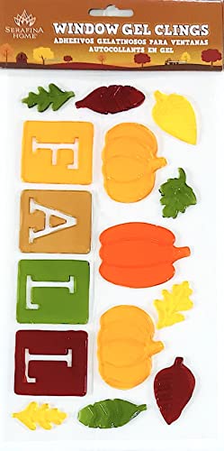 Winter Gel Cling Stickers for Windows and Mirrors, 6 Sheets F24781