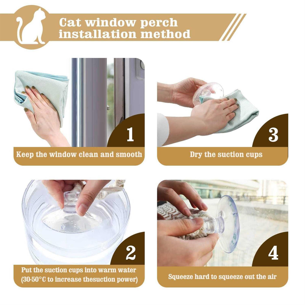 Macrame Cat Window Perch Hammock V216