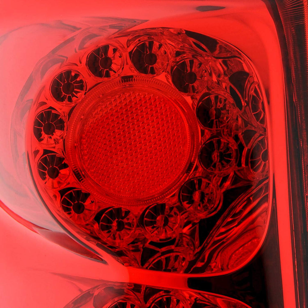 Chrome Red Clear Tail Brake Lights with Turn Signal I43941