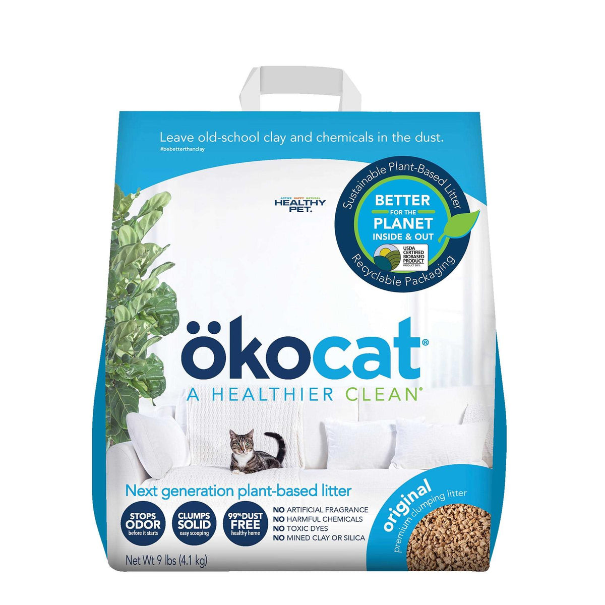 Original Premium Clumping Natural Wood Cat Litter F432105