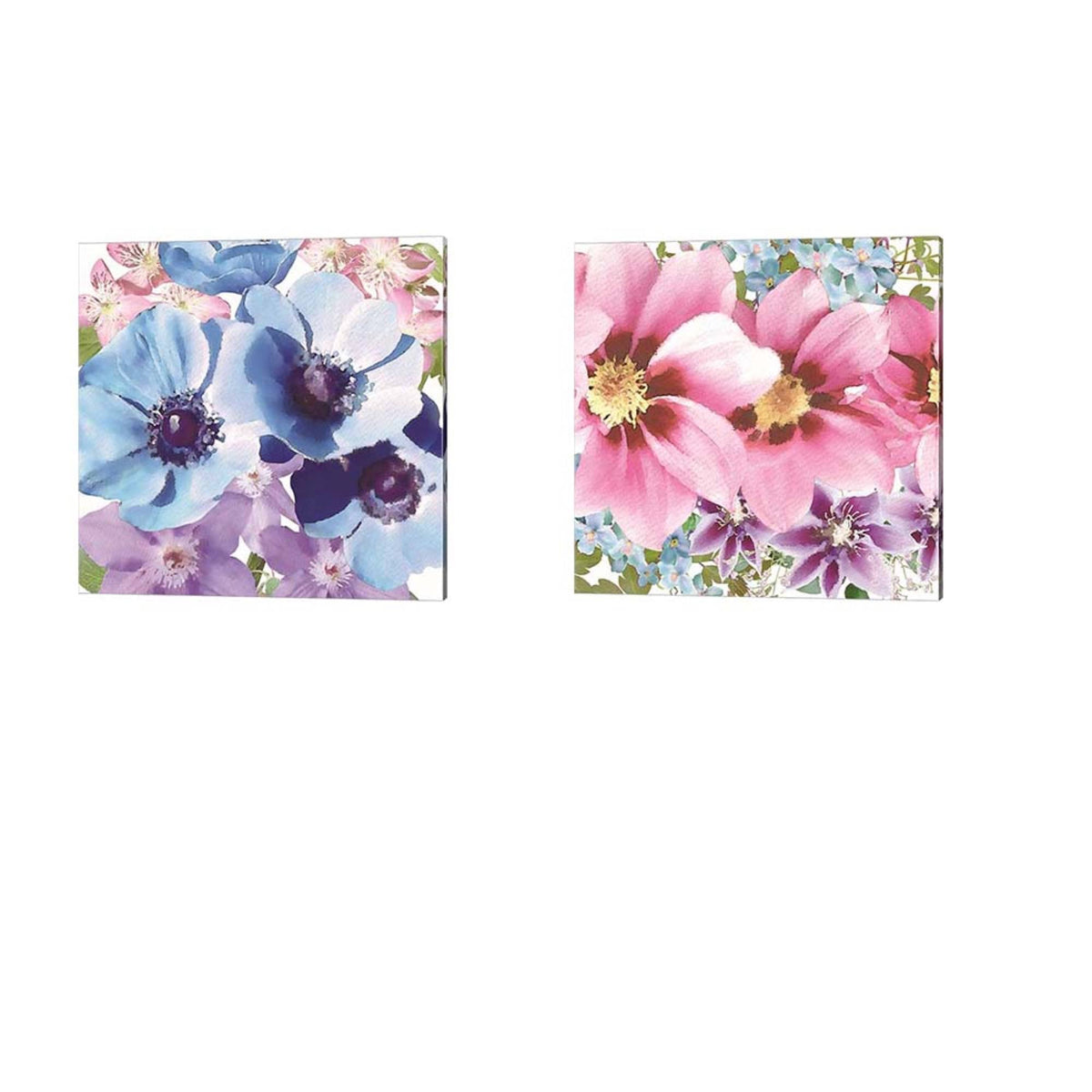 2 Piece Canvas Art Set, 14 x 14 V972695