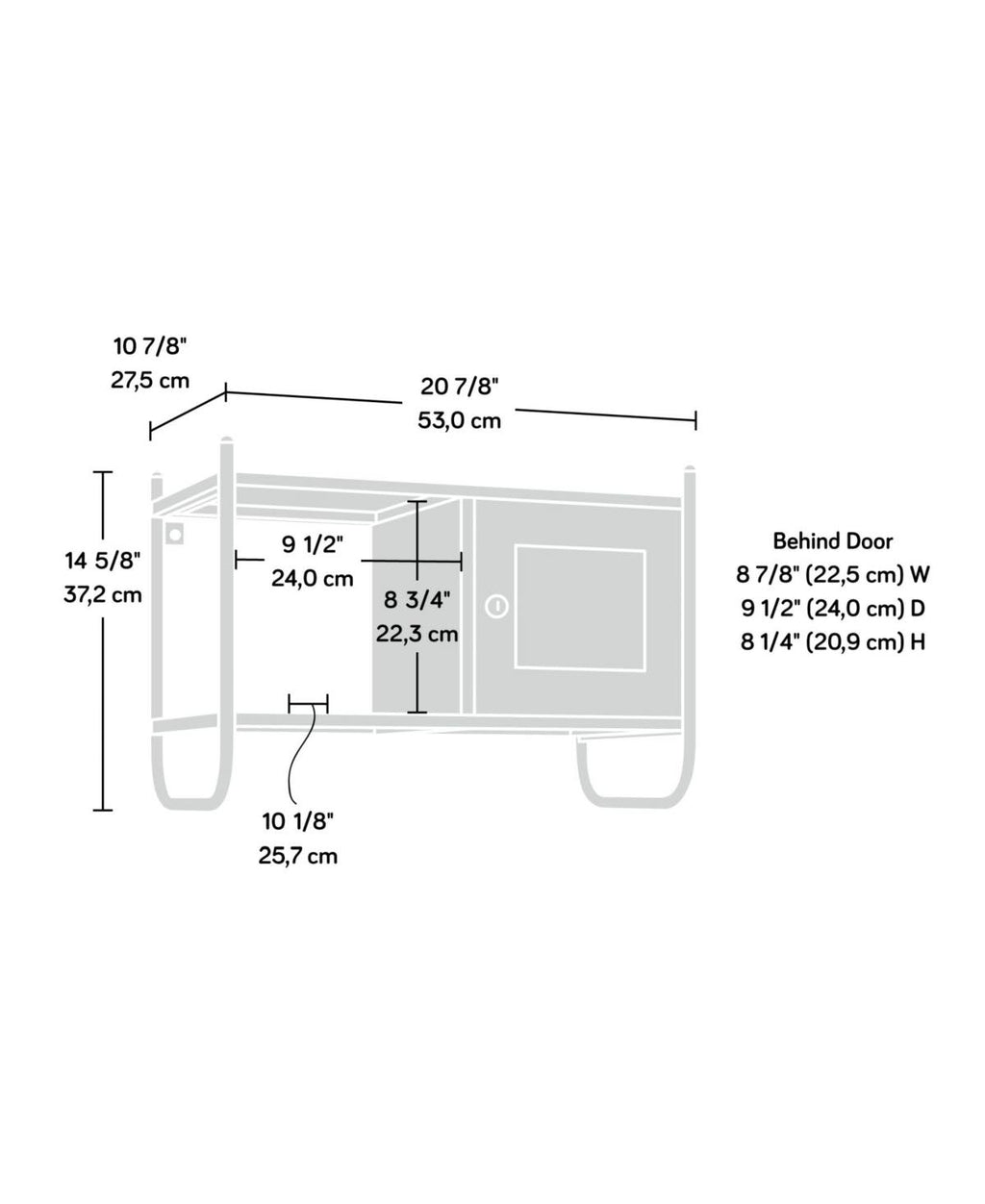 Black Wall Cabinet N542