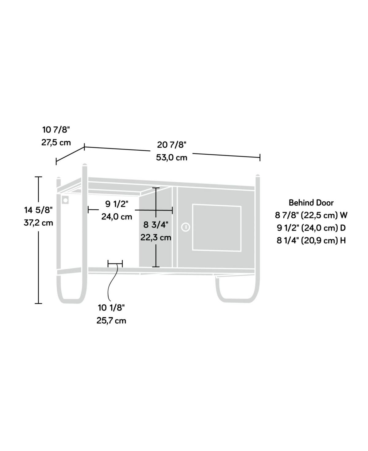 Black Wall Cabinet N542