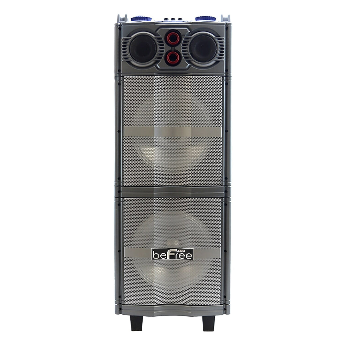 Double 10" Bluetooth Portable Party Speaker with Reactive Lights D9234