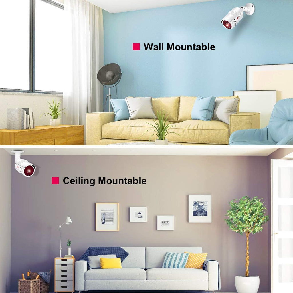 Wired 4 Channel HD Security Camera System with 1TB Hard Drive and 4 Weatherproof Cameras M4268
