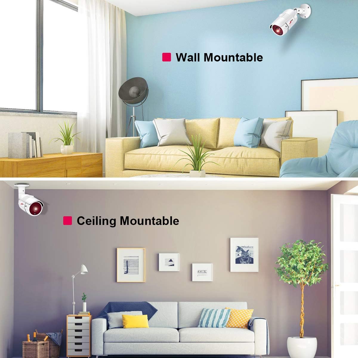 Wired 4 Channel HD Security Camera System with 1TB Hard Drive and 4 Weatherproof Cameras M4268