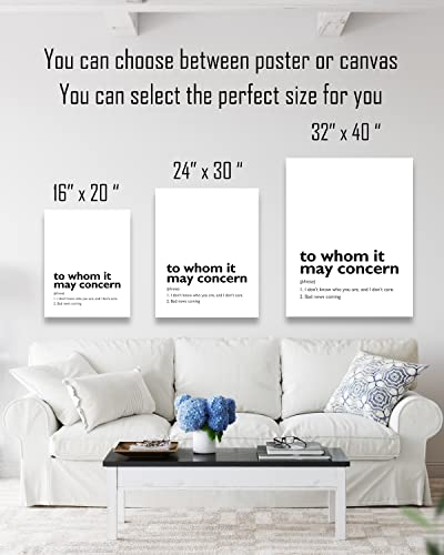 11x14 unframed typography wall art L46034