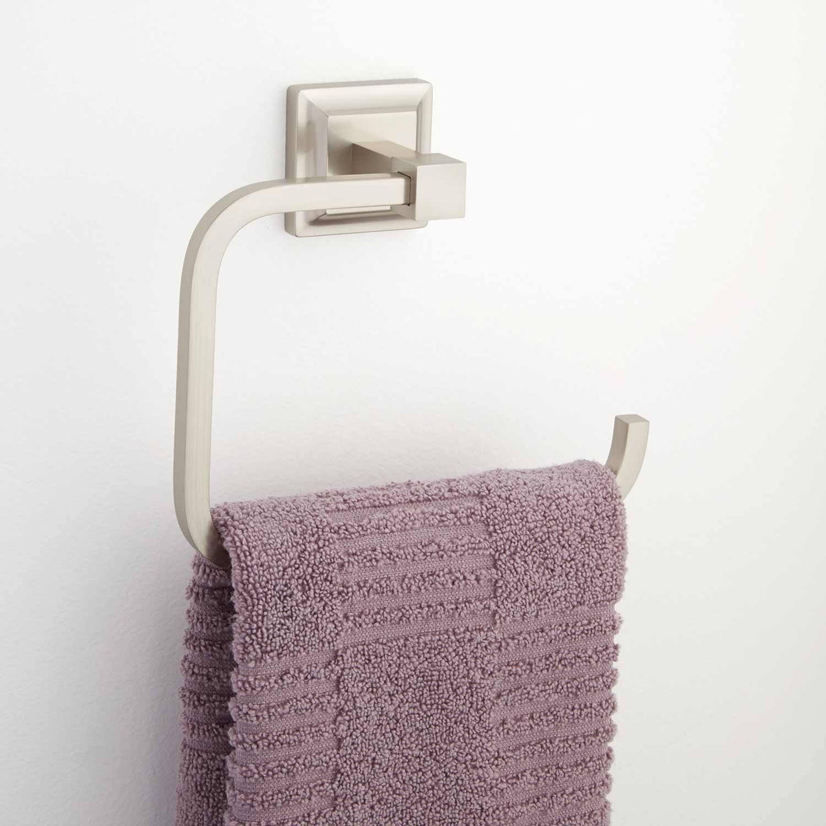 Brushed Nickel Towel Ring W20185