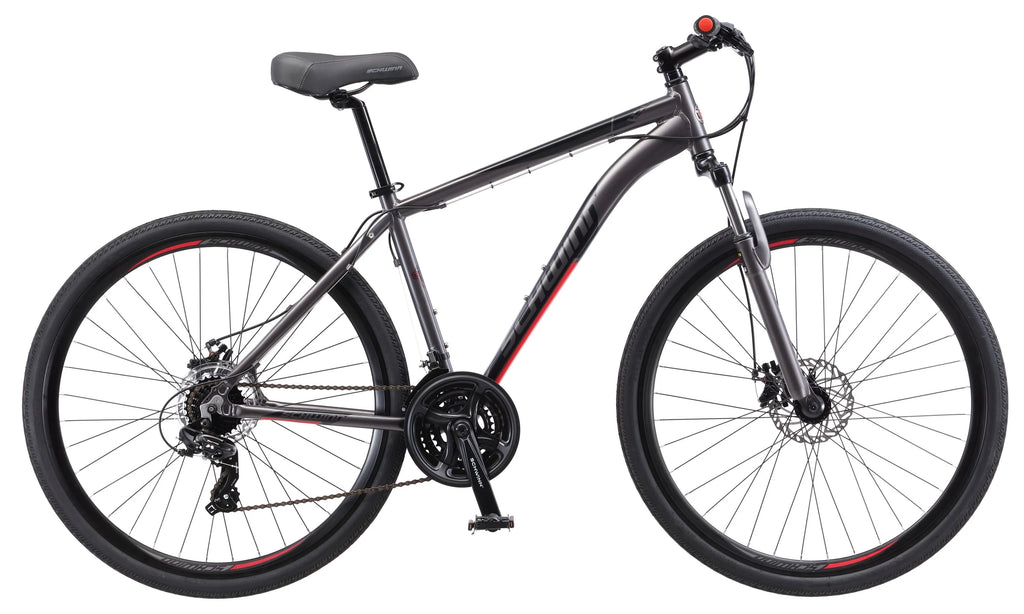 Hybrid Bike 700c Wheels 21 Speeds Mens Frame Grey C389523