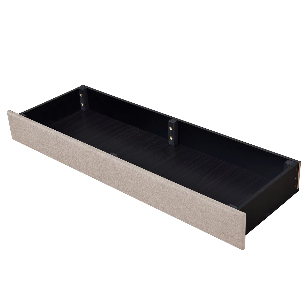Beige Queen Size Upholstered Storage Bed Frame N749176