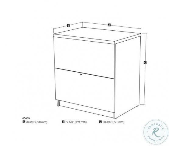 Rustic Brown Lateral File Cabinet K721