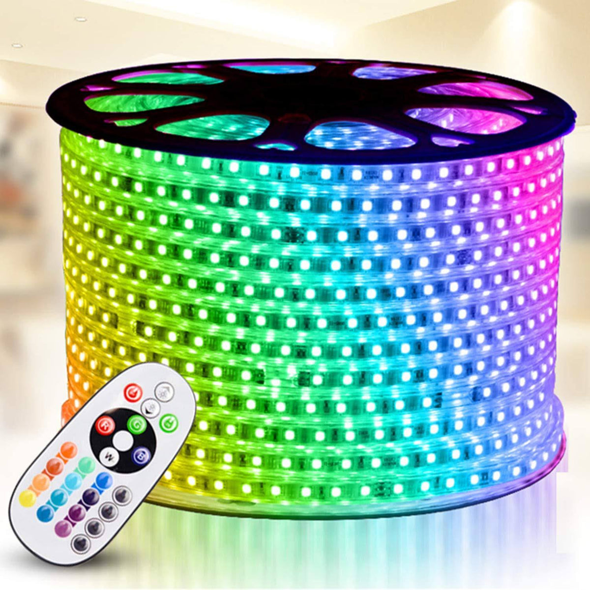RGB LED Strip Light, Waterproof Multi Colors Dimmable SMD5050 LED Rope Light L659