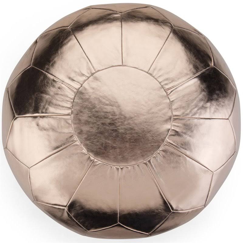 Round Pouf in Gold Z5911