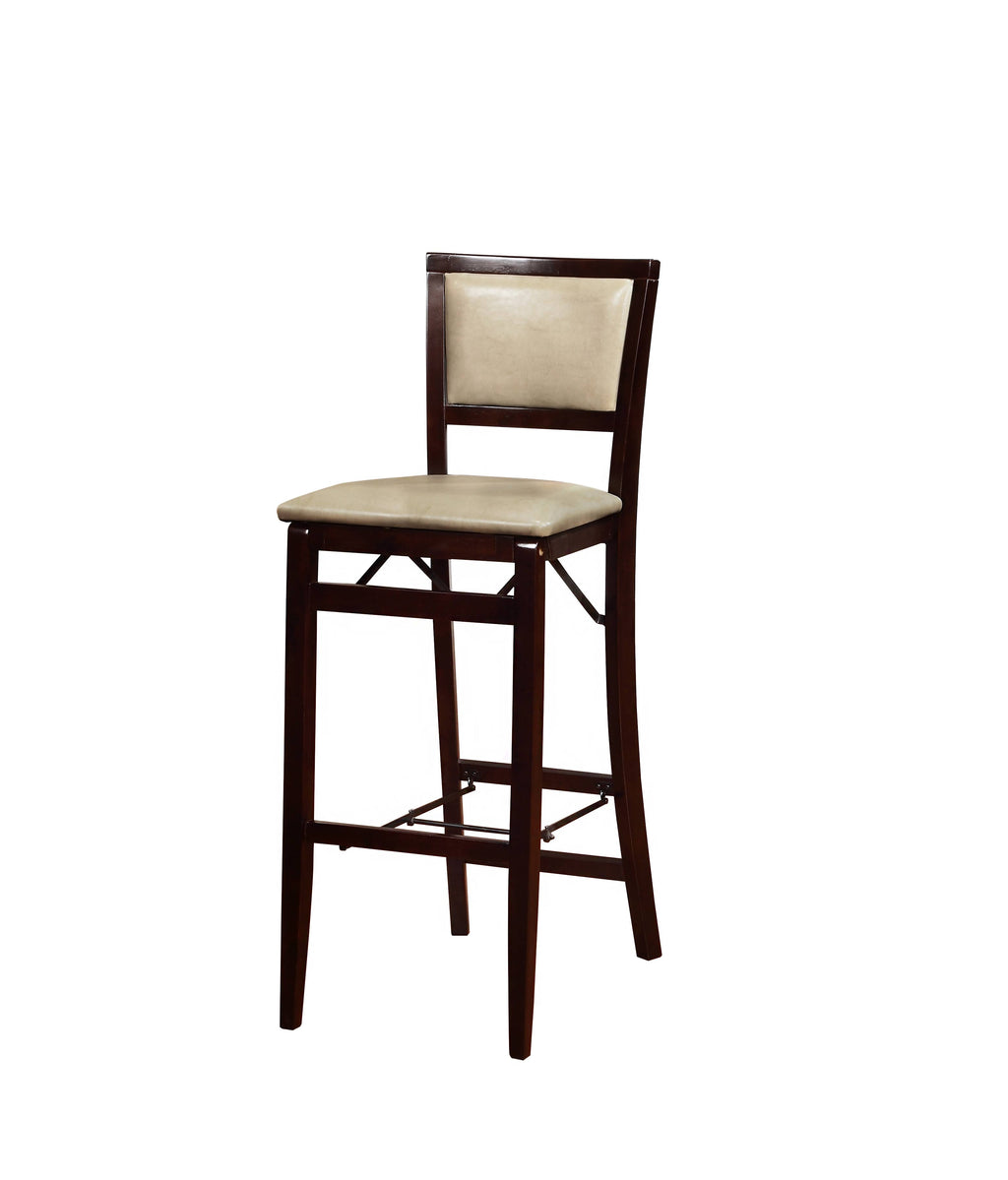 Jute Pad Back Folding Bar Stool G39419