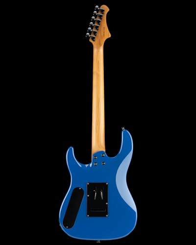 Solid Body Electric Guitar, Mahogany Body, Maple Neck, Rosewood Fretboard, 24 Frets (Blue) N794800