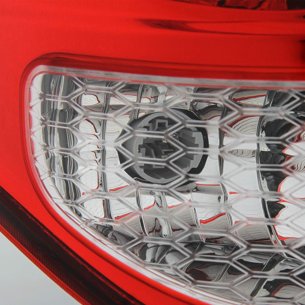 Chrome Red Clear Tail Brake Lights with Turn Signal I43941