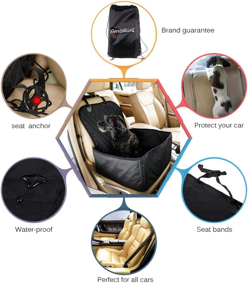 2-in-1 Waterproof Dog Car Seat Cover Pet Car Hammock L470447