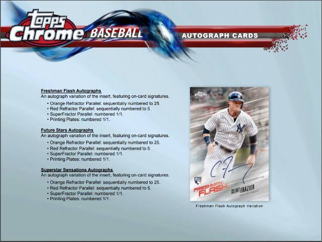 2018 Topps Chrome Baseball Blaster Box D3524