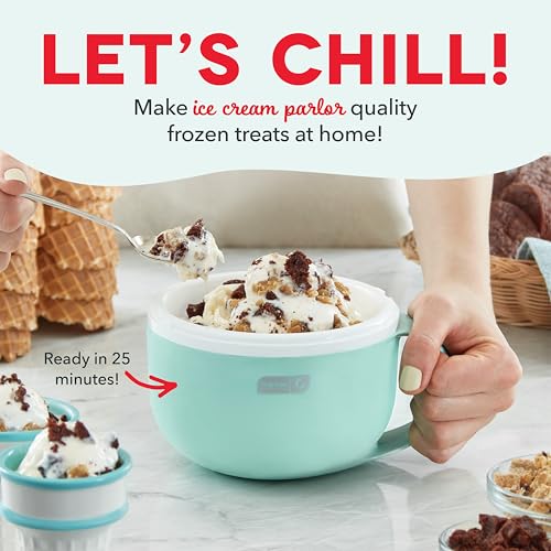 Aqua Ice Cream Maker Machine with 2 Bowls D7753