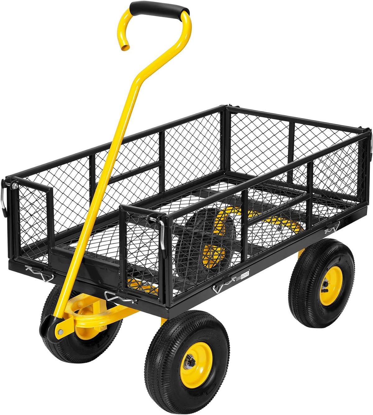 Heavy Duty Mesh Steel Garden Cart with Removable Sides L93285