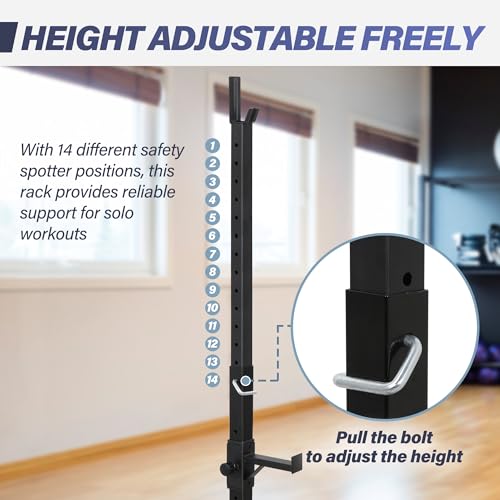 Adjustable Steel Squat Rack Pair 41"-66" N992